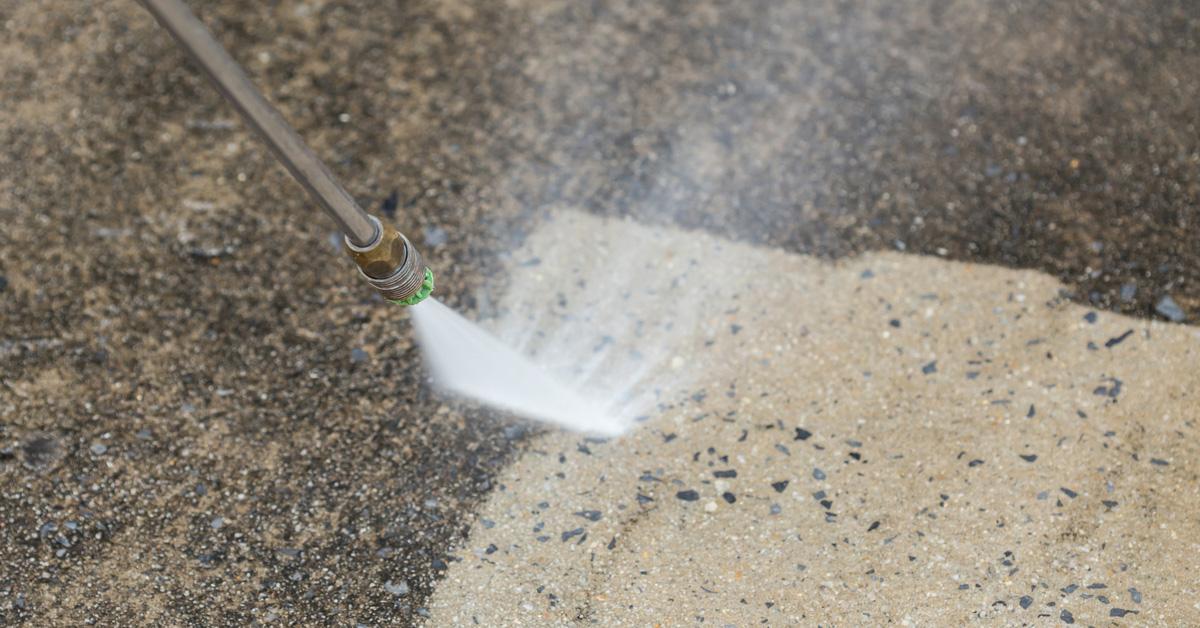 power washing concrete