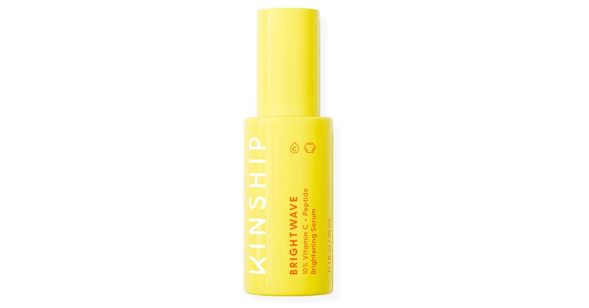 yellow bottle of Kinship vitamin C serum