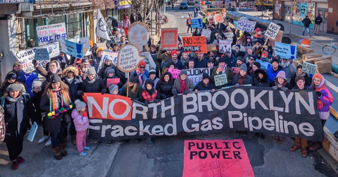 pipeline protest brooklyn