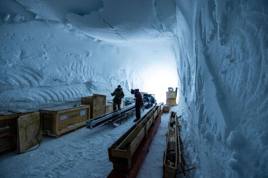 How do scientists use ice to study ancient climates?