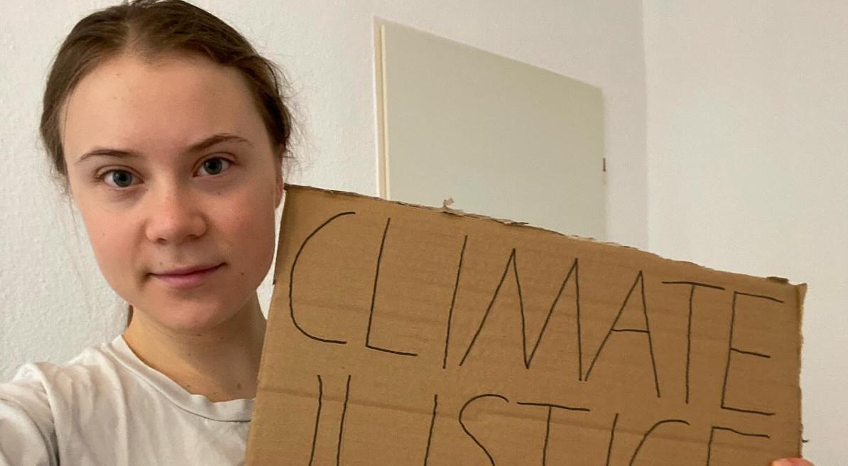 greta thunberg selfie