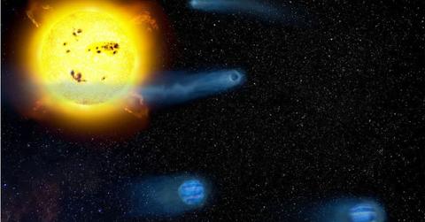 Artist's illustration of four baby planets in the V1298 Tau system (Representative Cover Image Source: Astrobiology Center, NINS)