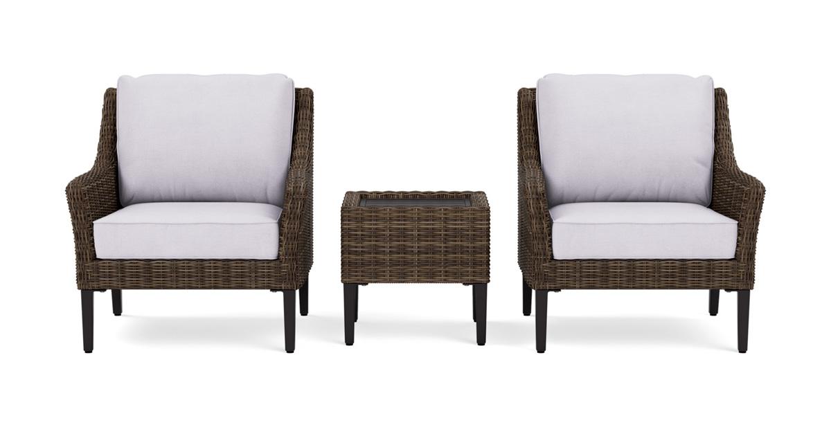 wicker conversation set - outdoor furniture