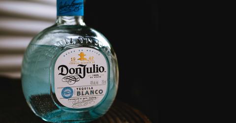 A bottle of Don Julio tequila