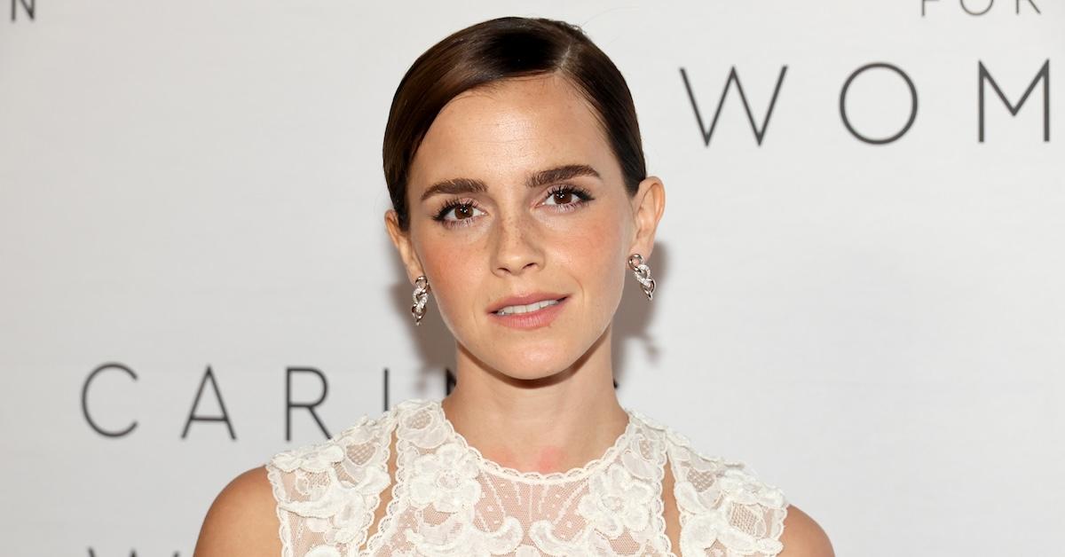 Emma Watson poses at The Kering Foundation's Caring for Women dinner at The Pool on Park Avenue on Sept. 15, 2022 in New York City.