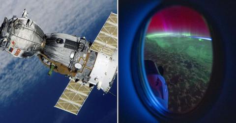 (L) A space shuttle hovering the Earth. (Representative Cover Image Source: Pexels | Pixabay) | (R) NASA astronaut shares a glimpse of aurora borealis from space station. (Cover Image Source: X | @matthewdominick)