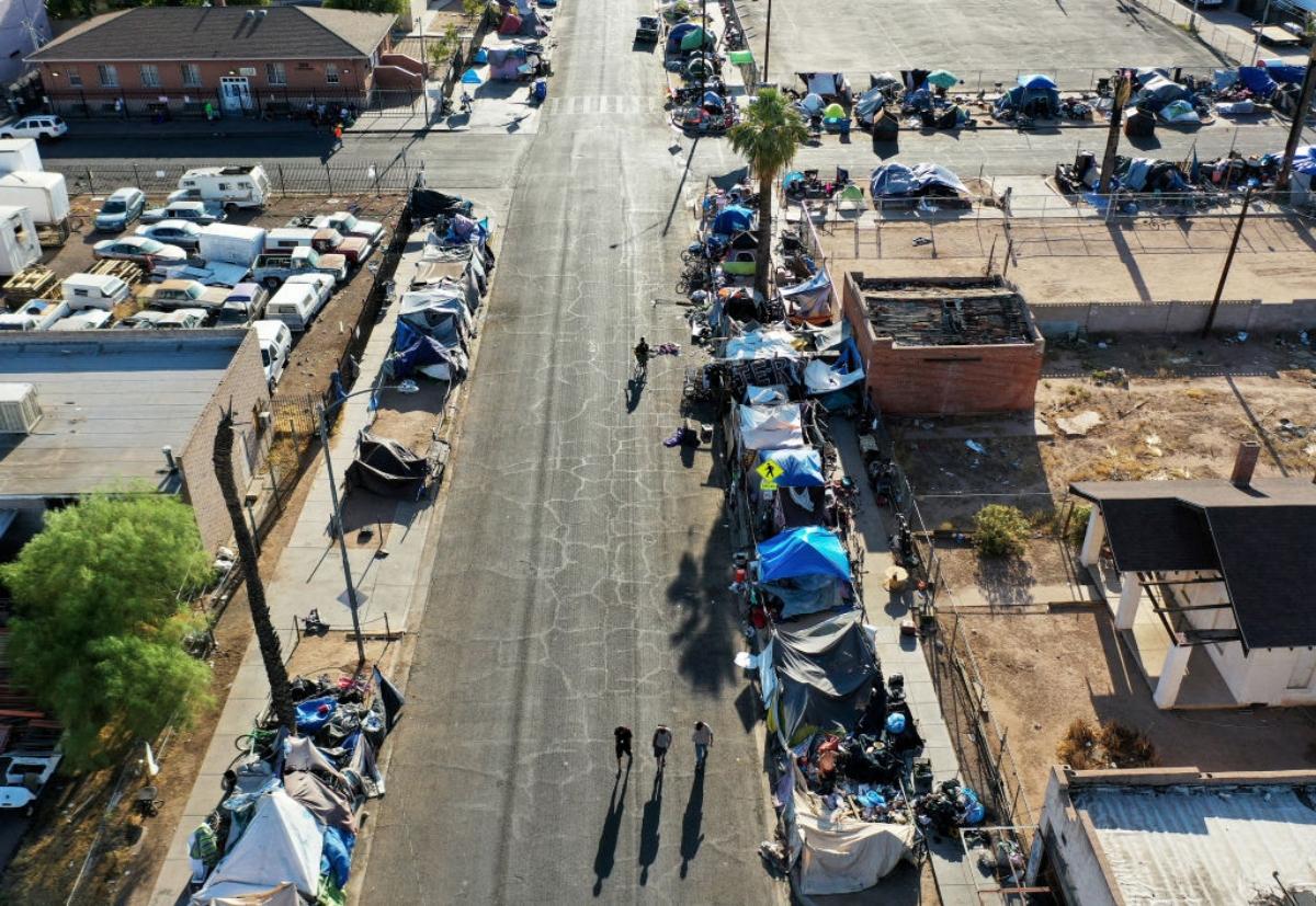 homeless encampment in Arizona