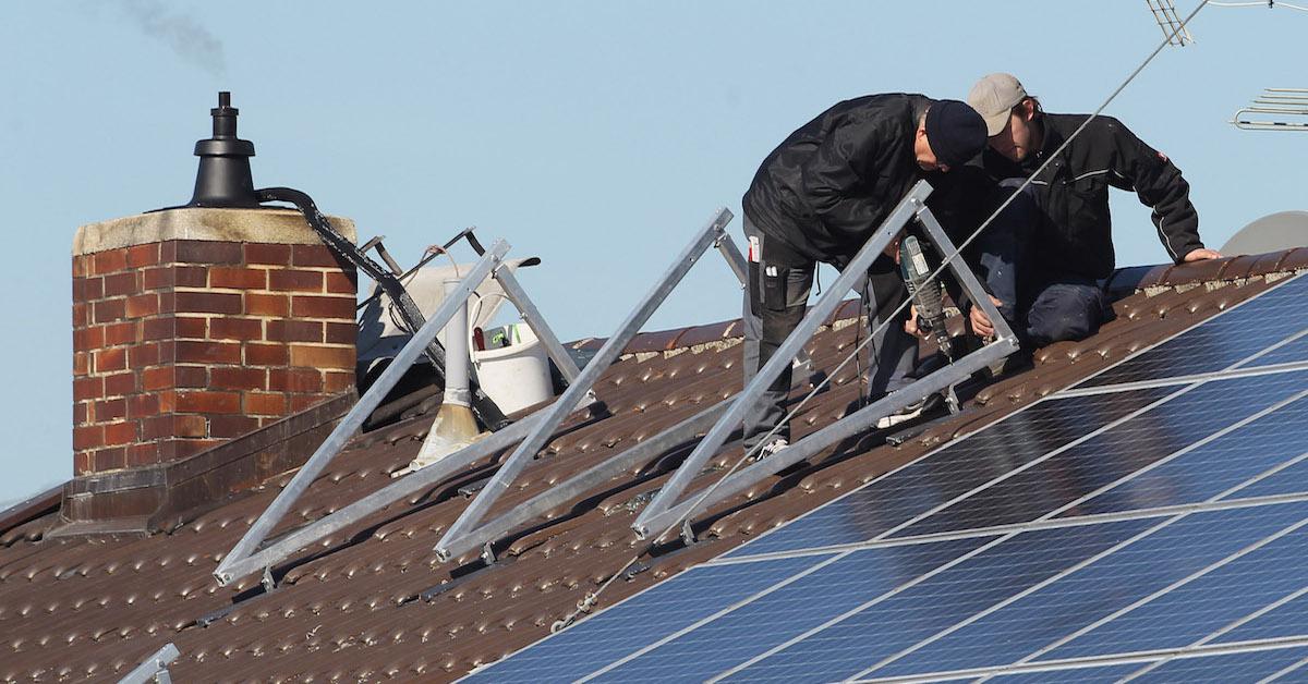 Solar panel installation