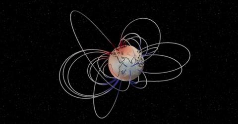 Earth's magnetic field flipping 41,000 years ago. (Cover Image Source: YouTube | @ESA Extras)
