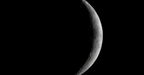 The crescent arc of the Moon glows with light as the other side remains shadowy and dark (Cover Image Source: Getty Images | Allexxandar)