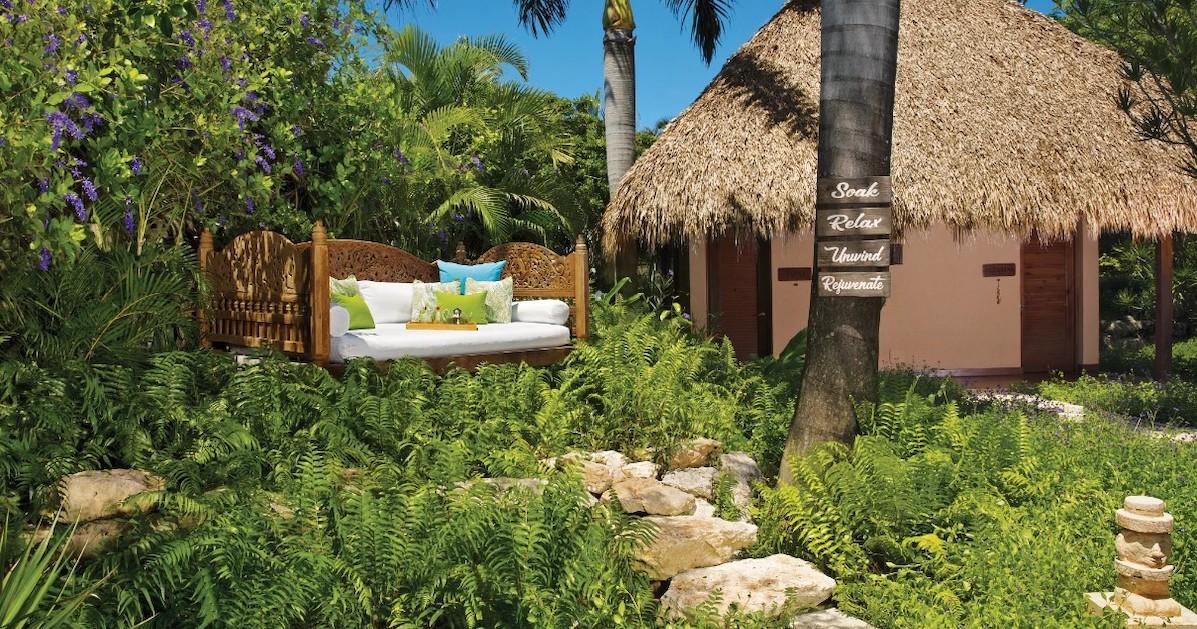 relaxation garden at Zoetry Punta Cana