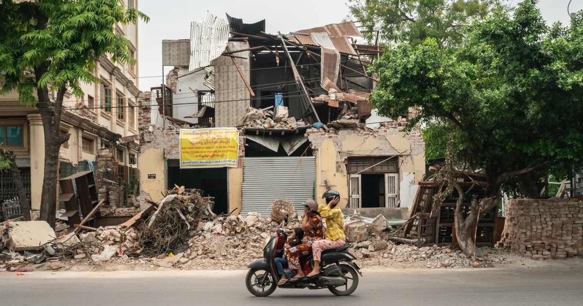 Damages from a 7.7-magnitude earthquake that hit Myanmar on March 28 (Cover Image Source: Getty Images | Magdalena Chodownik)