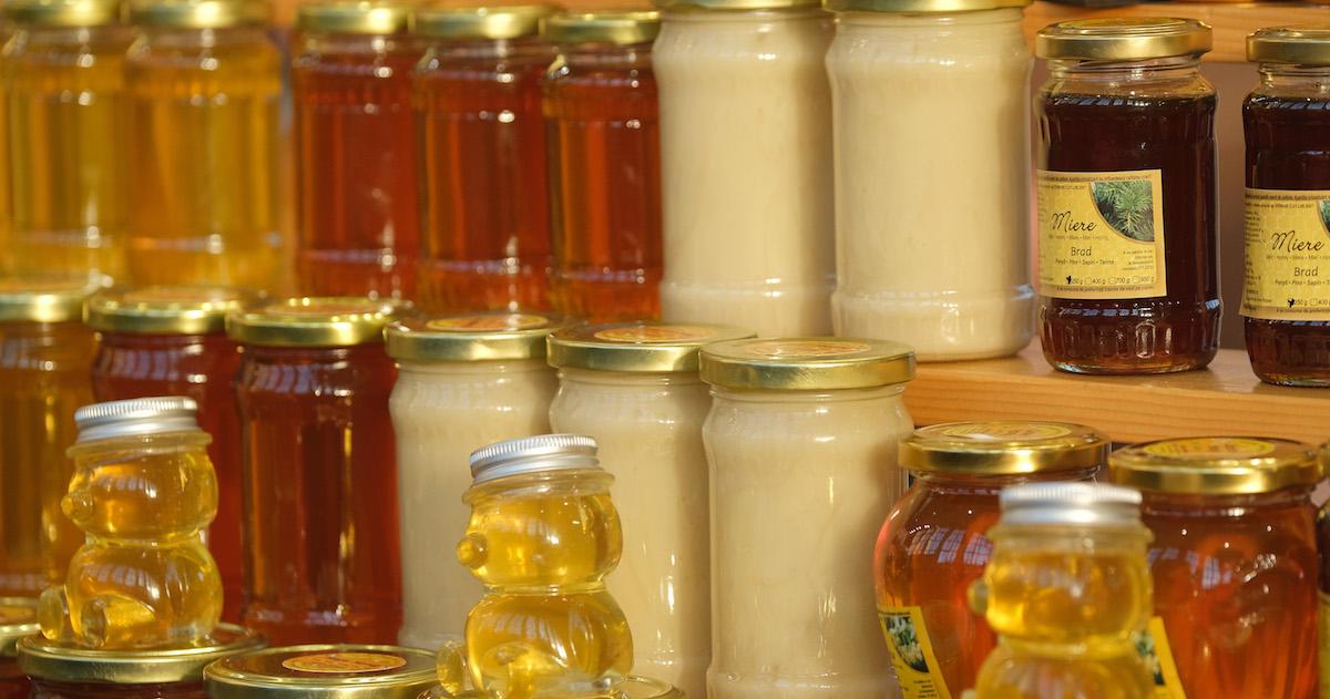 Jars of honey