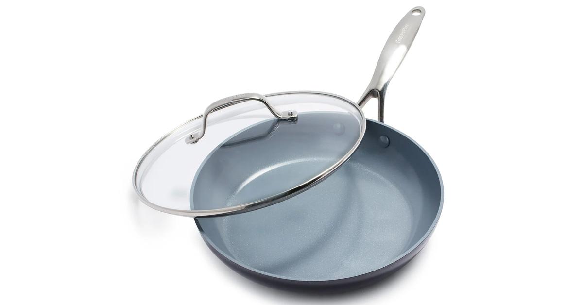 frying pan with lid