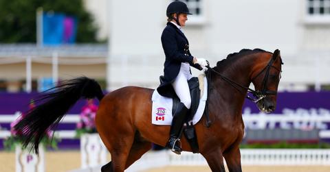 Ashley Holzer rides dressage at the 2012 Olympics