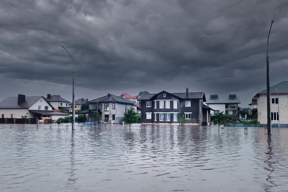 Flooded street