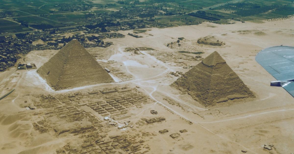 Pyramids in Giza, Egypt. 