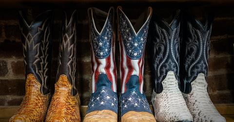Colorful cowboy boots.