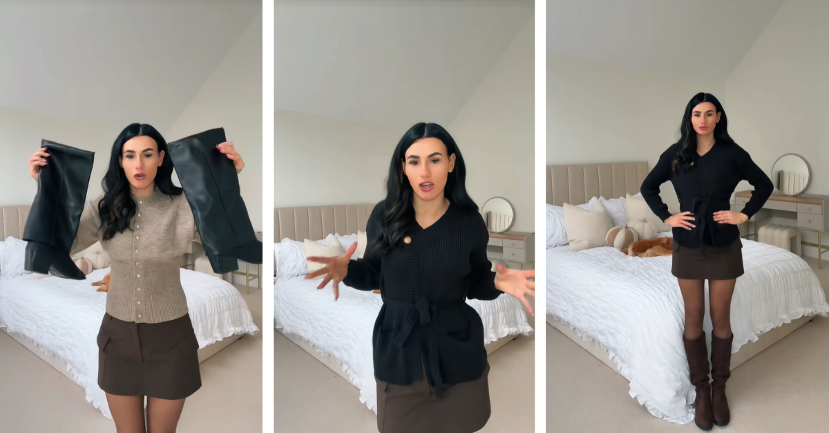 Brittany Miller shows off her Shien haul during happier times