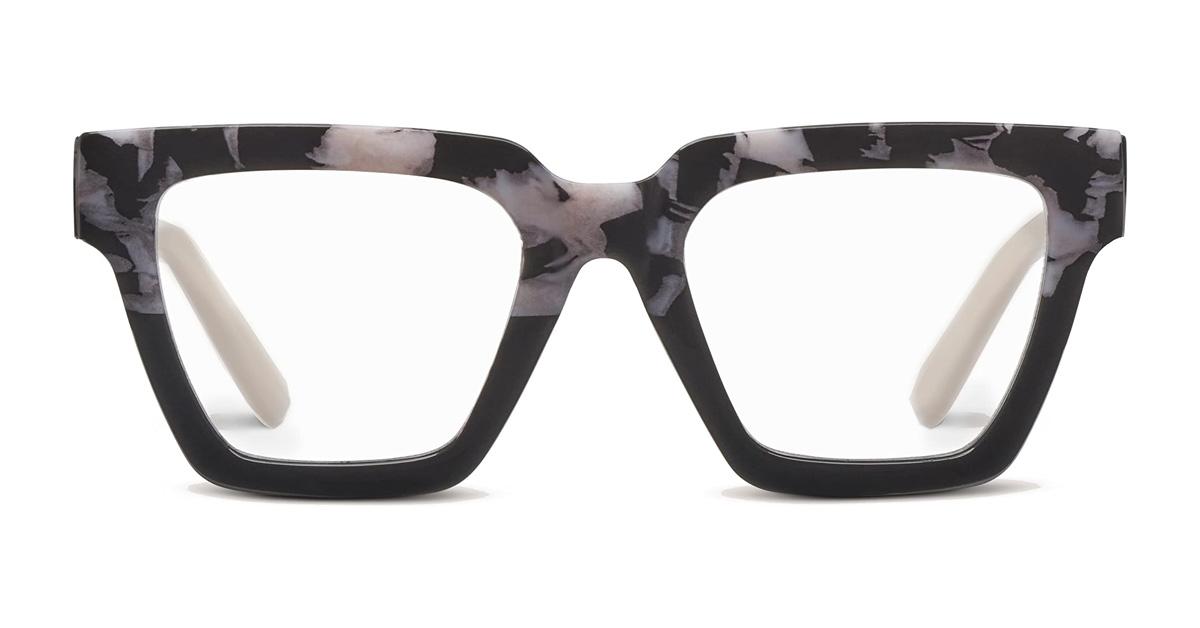 Black and white Peepers glasses