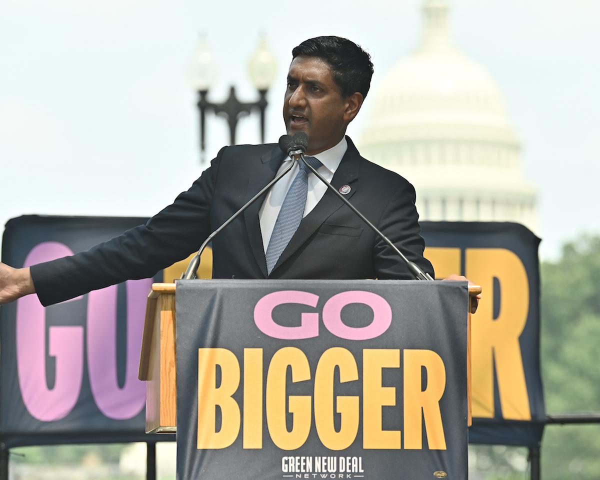 Ro Khanna speaking about Green New Deal