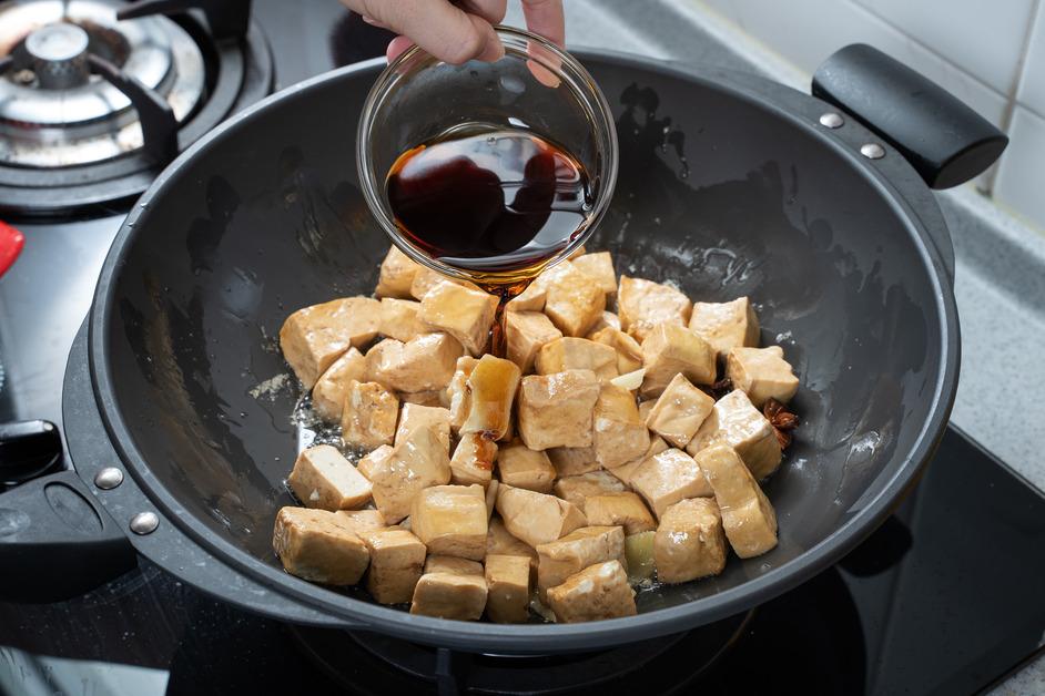 Tofu in a pan