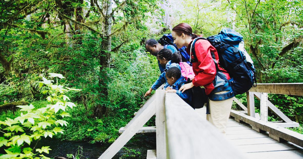 Hiking Family