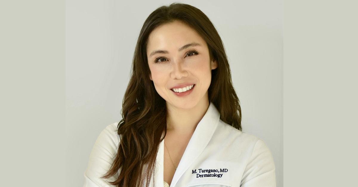 Headshot of triple board-certified dermatologist, internist, and dermatopathologist Dr. Mamina Turegano, MD, FAAD