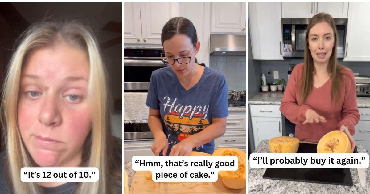 Costco shoppers reviewed a golden fruit they bought and were overjoyed to taste it. (Cover Image Source: TikTok | (L) @ohheyimgray, (C) @lauraloojean, (R) @katelynskitchen5)