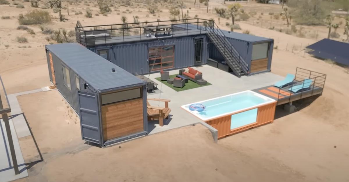 Shipping container home in Joshua Tree, Calif. 