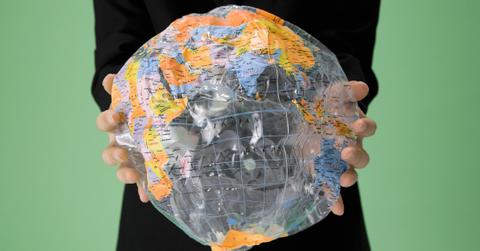 A fragile-looking Earth.