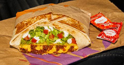 The new Vegan Crunchwrap from Taco Bell.