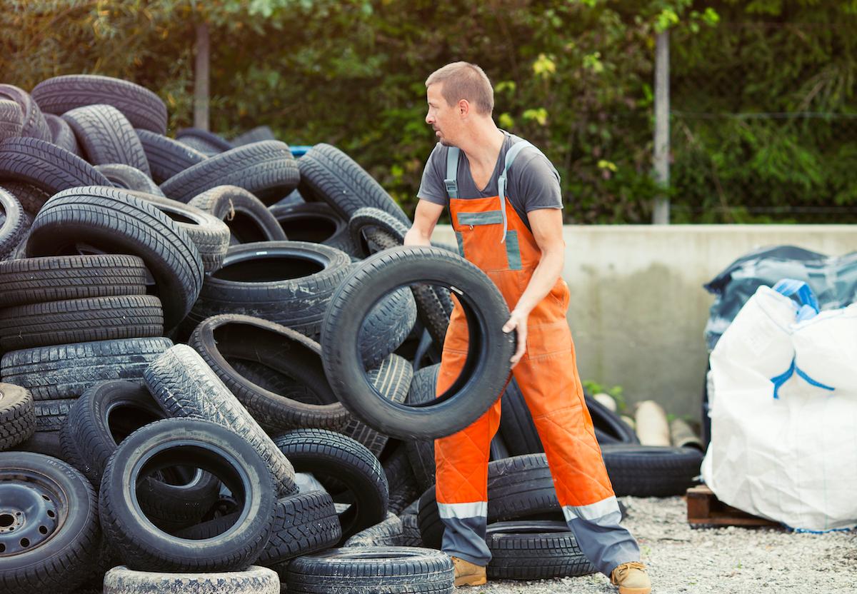 tire recycling plant