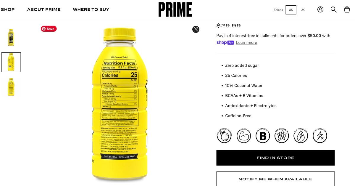 18 Prime Drink Nutrition Facts You Need to Know 