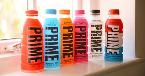 Six bottles of PRIME Hydration.