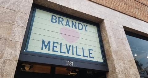 The front of a Brandy Melville store.
