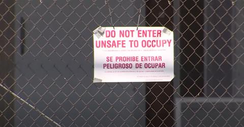 Do Not Enter sign outside illegal lab