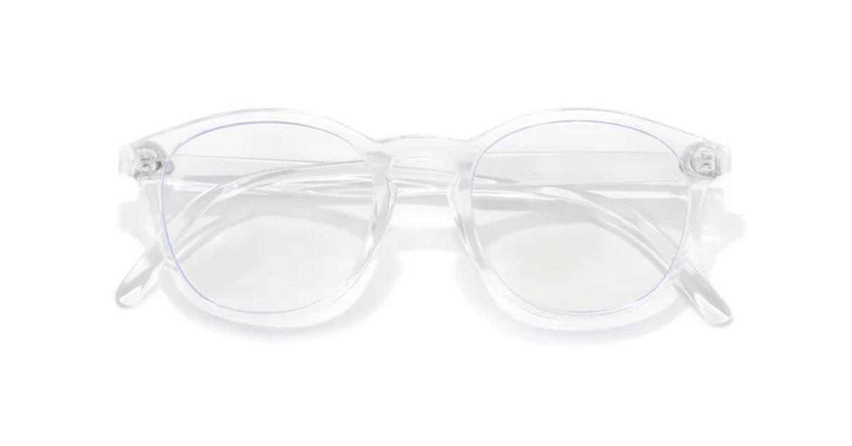 eyeglasses with clear frames