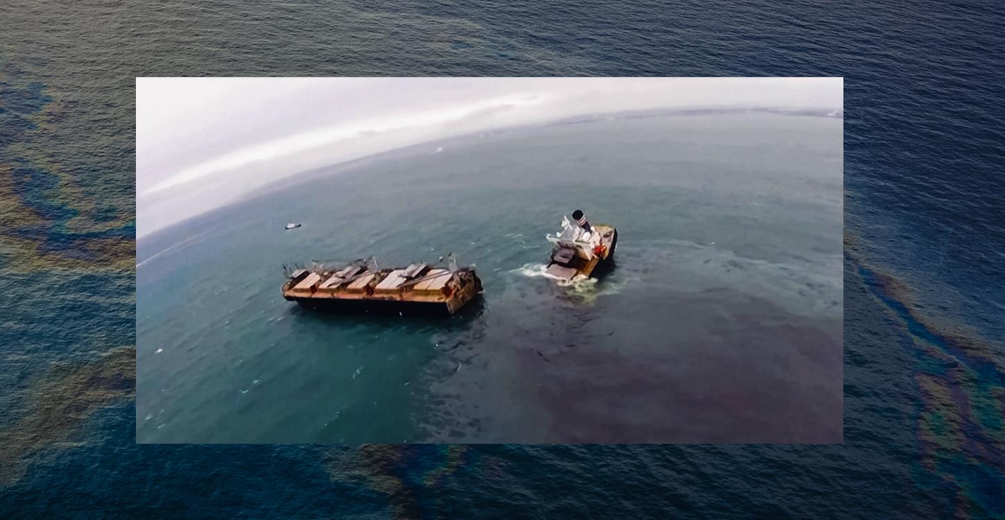 Oil Spill in Japan Came From a Ship That Split in Northern Harbor
