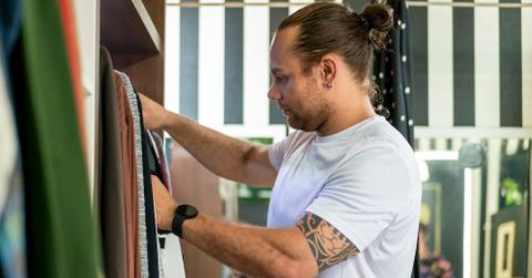 Man Shopping for Clothes