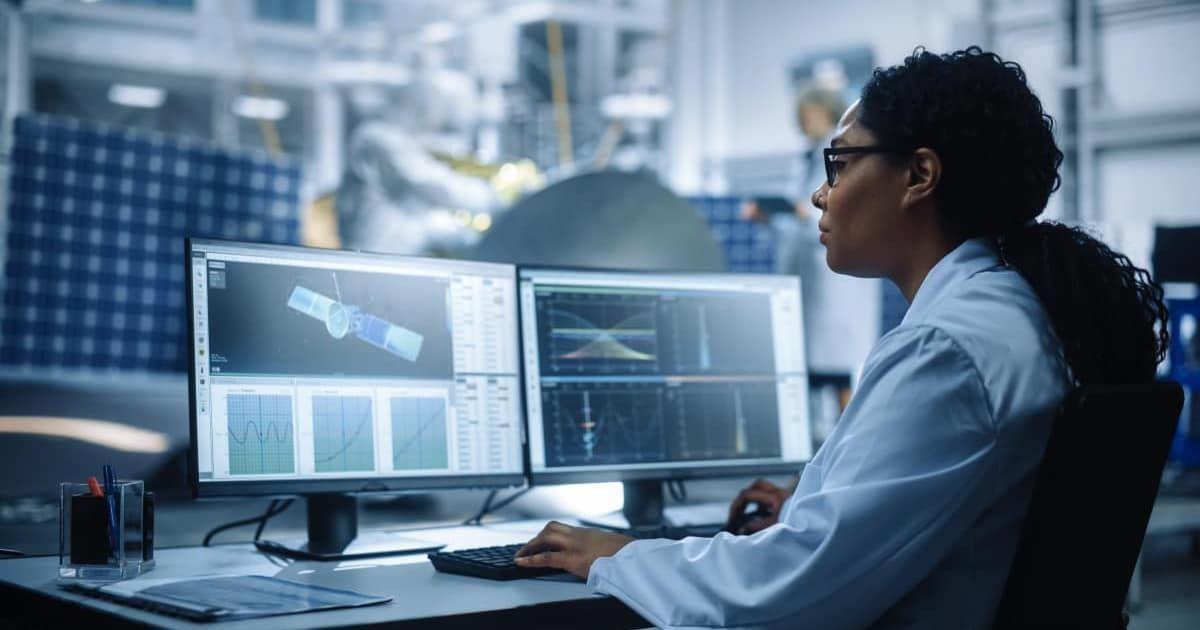 Scientist observing satellite data on the computer. (Representative Cover Image Source: Getty Images | Gorodenkoff)