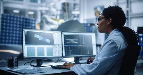 Scientist observing satellite data on the computer. (Representative Cover Image Source: Getty Images | Gorodenkoff)