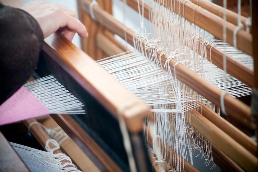 A sewing loom.