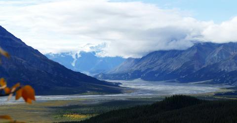 A view of a part of the Yukon in autumn