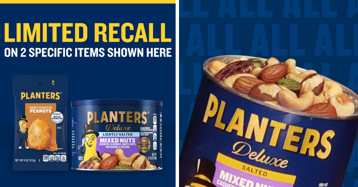 Planters nuts being recalled