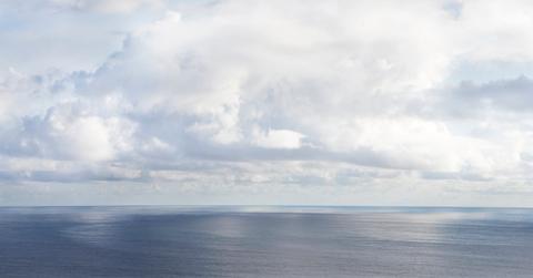 Weather changes over the Pacific Ocean.