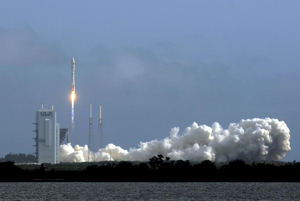 The X-37B Orbital Test Vehicle launches at Cape Canaveral Air Force Station in May 2020