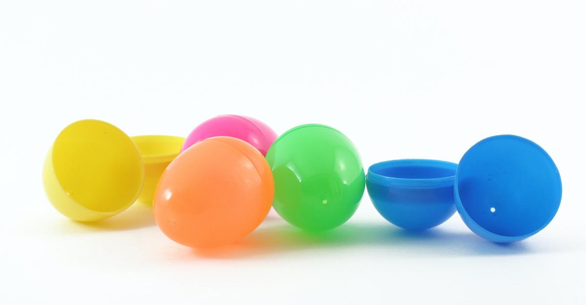 Plastic Colorful Easter Eggs