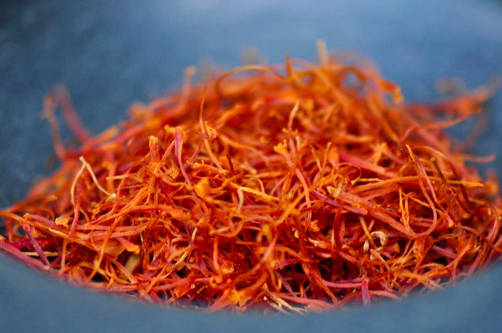 A closeup of saffron.