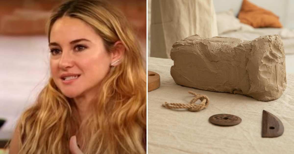 (L) Actress Shailene Woodley talks about her detox diet. (Cover Image Source: YouTube | @TheDrewBarrymoreShow) | (R) A block of clay on a table. (Representative Cover Image Source: Pexels | Monstera Productions)